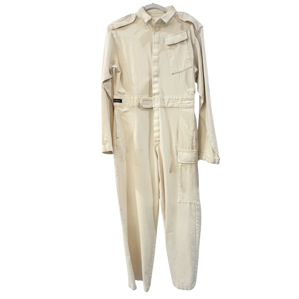 Oak & Acorn Rebelle Reserve Coverall Jumpsuit Ecru Utility Denim XS NWT - Picture 6 of 12